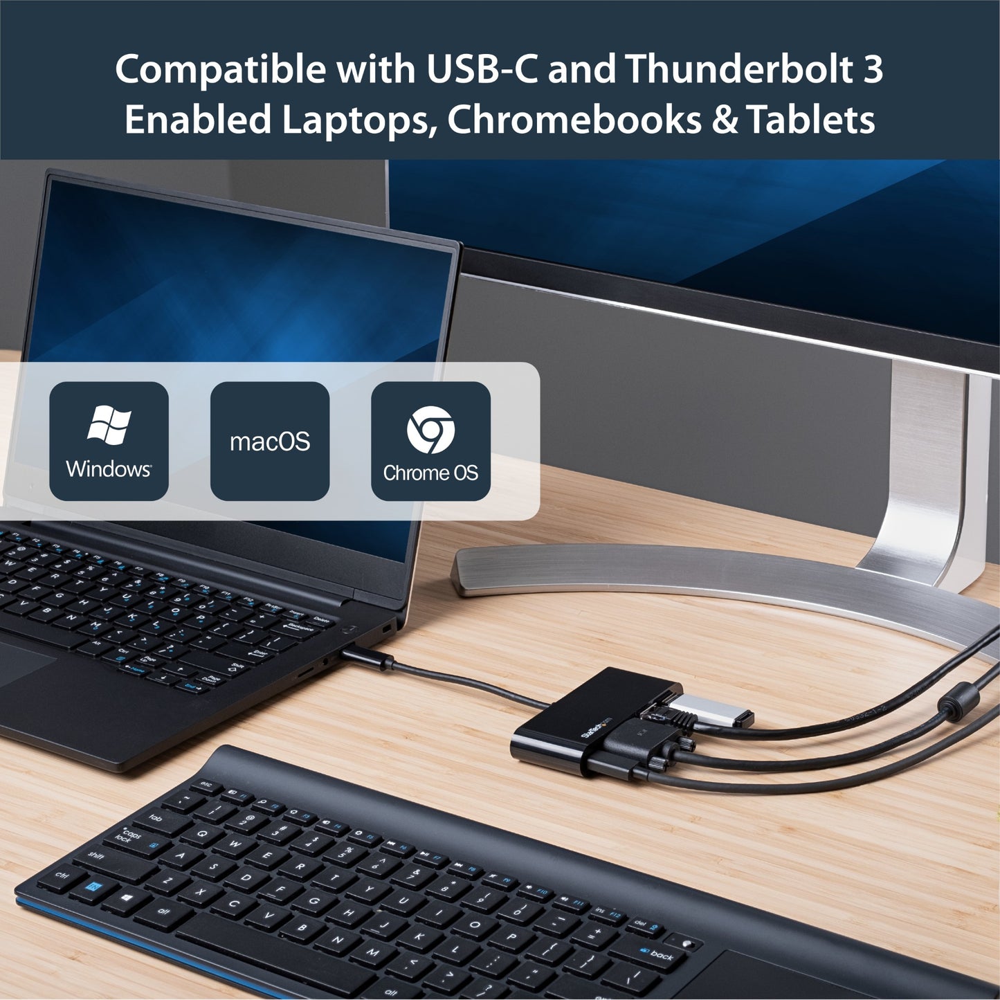StarTech.com Multiport Adapter Mini USB-C Docking Station 60W