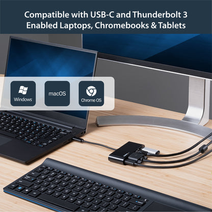 StarTech.com Multiport Adapter Mini USB-C Docking Station 60W