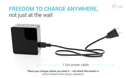 i-tec 140W Intelligent Multiport USB Charger