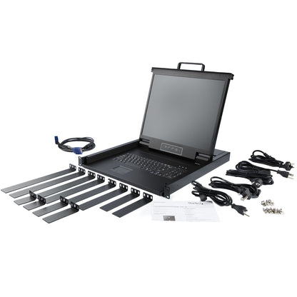 StarTech.com Rackmount KVM Console - Single Port VGA KVM with 17" LCD Monitor for