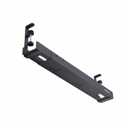 StarTech.com Under Desk Cable Management Tray, Length Adjustable Cable Organizer (Black)