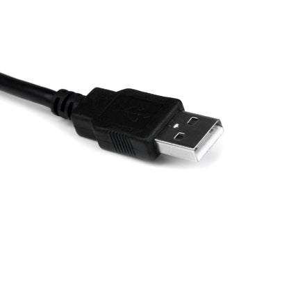 StarTech.com 1 ft USB to RS232 Serial DB9 Adapter Cable with COM Retention - TAA Hub