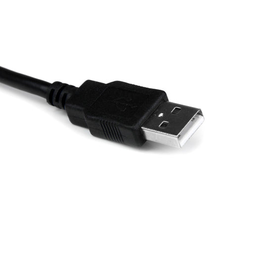 StarTech.com 1 ft USB to RS232 Serial DB9 Adapter Cable with COM Retention - TAA Hub