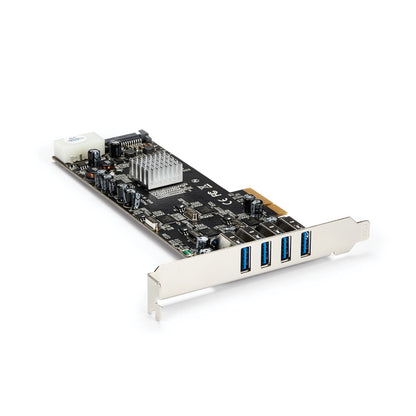 StarTech.com 4 Port USB 3.0 PCIe Card w/ 4 Dedicated 5Gbps Channels (USB 3.2 Gen 1) Hub