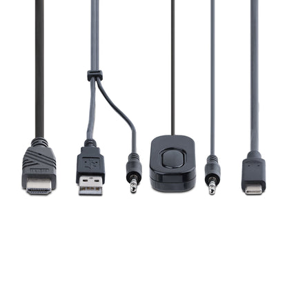 StarTech.com 2-Port Hybrid USB-C HDMI Cable KVM Switch, 4K 60Hz, Compact KVM with