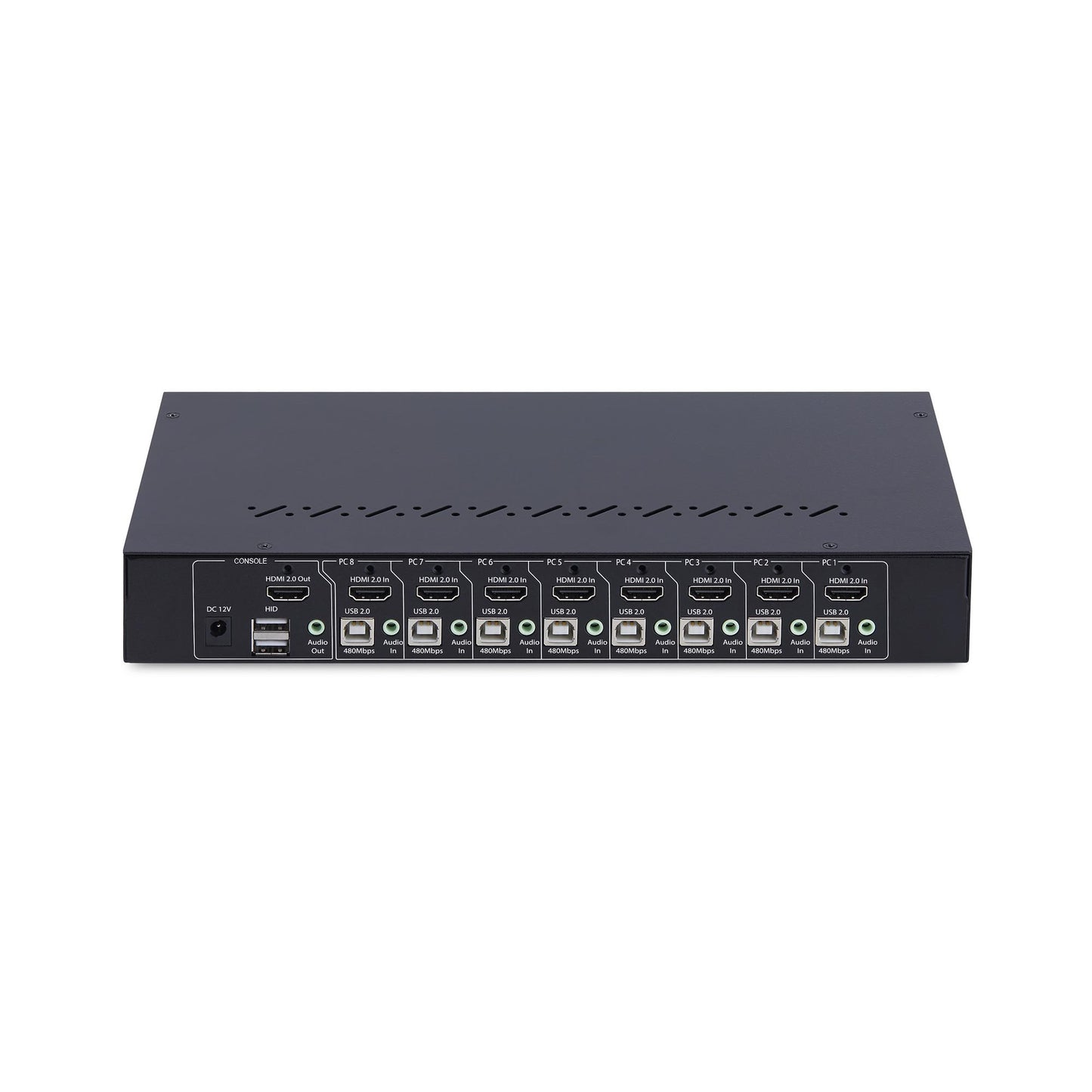 StarTech.com 8-Port HDMI KVM Switch with 1U Rack Mount Kit, 4K 60Hz HDMI 2.0