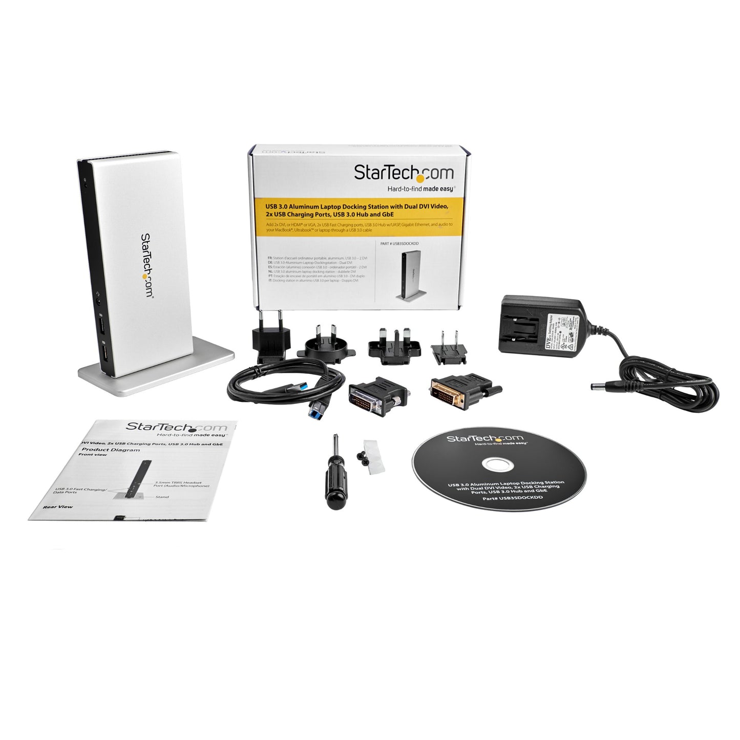 StarTech.com Dual-Monitor DVI and USB Docking Station