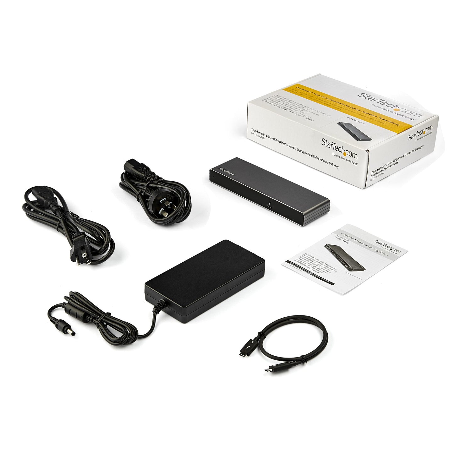StarTech.com 60Hz Monitor TB3 Thunderbolt 3 Docking Station 85W