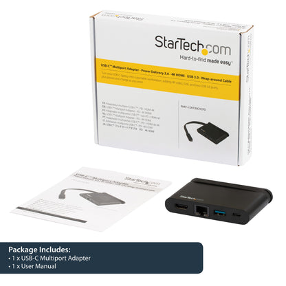 StarTech.com Multiport Adapter Portable Thunderbolt 3 Docking Station