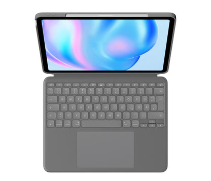 Logitech Touch QWERTZ German Wired Keyboard & Mouse Combo (Grey)