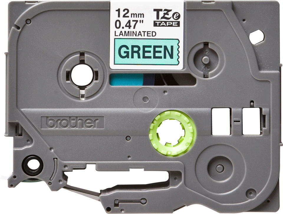 Brother TZE-731 DirectLabel black on green Laminat 12mm x 8m for Brother P-Touch TZ Labels