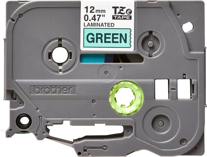 Brother TZE-731 DirectLabel black on green Laminat 12mm x 8m for Brother P-Touch TZ Labels