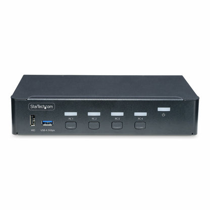 StarTech.com 4-Port DisplayPort KVM Switch, Single 4K 60Hz Monitor, 6x USB Ports