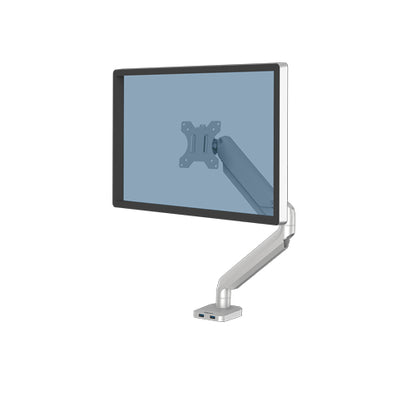 Fellowes Platinum Series Monitor Arm - Monitor Mount for 8KG 40 Inch Screens (Silver)