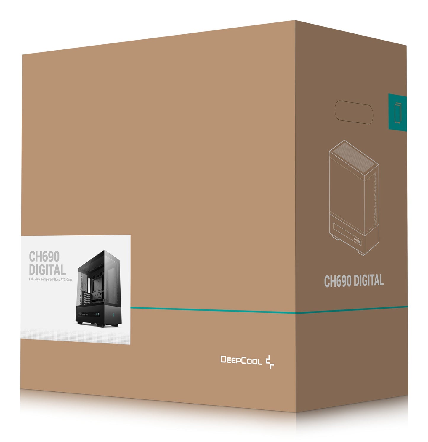 DeepCool CH690 DIGITAL Tower Black PC Case