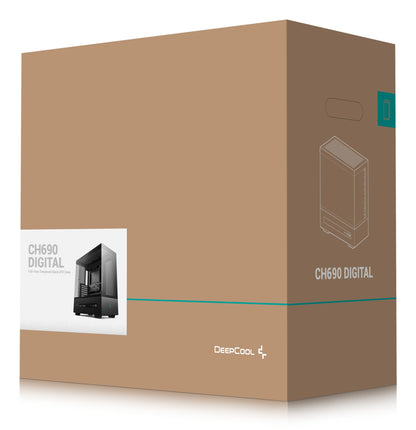 DeepCool CH690 DIGITAL Tower Black PC Case