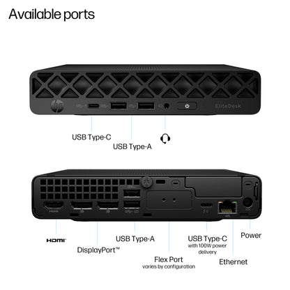 HP EliteDesk 8 Core Ultra 7 265T 16GB 1TB SSD Mini PC