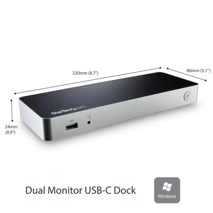 StarTech.com Monitor Power Delivery Thunderbolt 3 Docking Station 60W