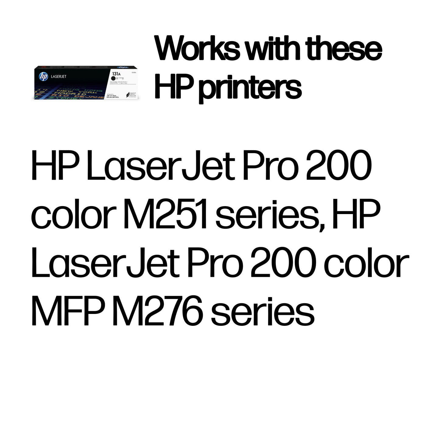 HP CF210A/131A Black Toner Cartridge (1.6K pages, HP Pro 200)
