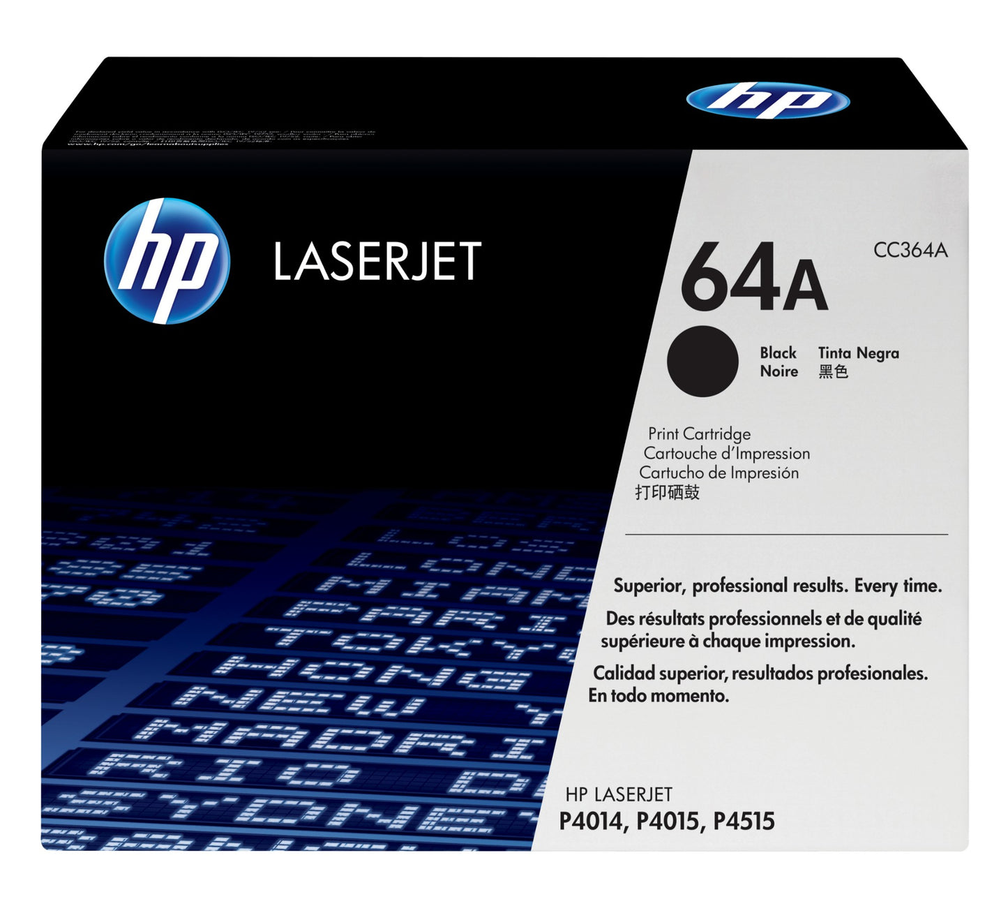 HP CC364A/64A Black Toner Cartridge (10K pages)