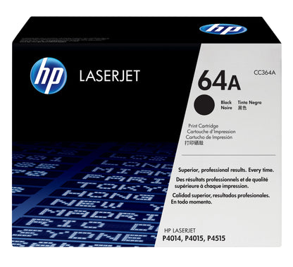HP CC364A/64A Black Toner Cartridge (10K pages)