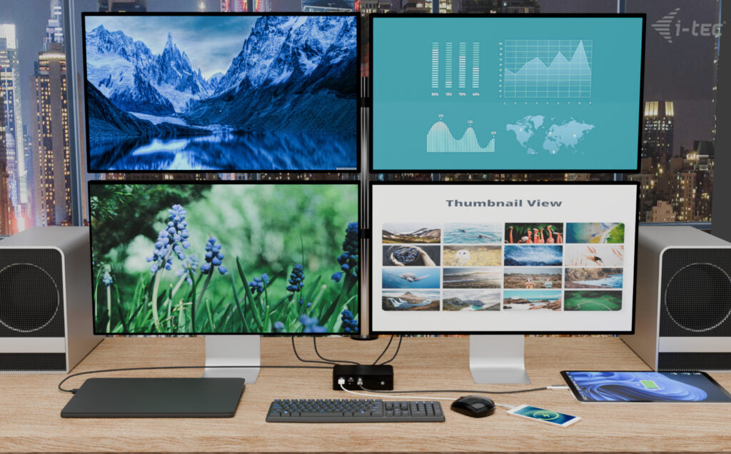 i-tec Thunderbolt5 Quattro Display Thunderbolt 5 Docking Station 140W