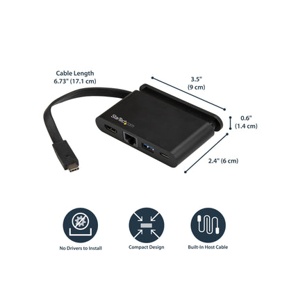 StarTech.com Multiport Adapter Portable Thunderbolt 3 Docking Station
