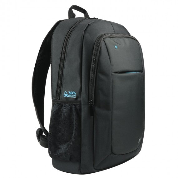 Mobilis 003064 TheOne Backpack 14-15.6" Blue zip 30% RECYCLED Laptop Bag