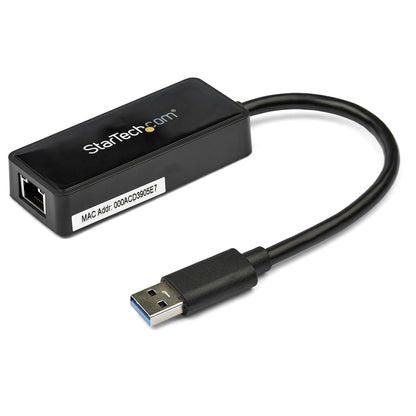 StarTech.com USB 3.0 Ethernet Adapter, USB 3.0 Network Adapter NIC with USB Port