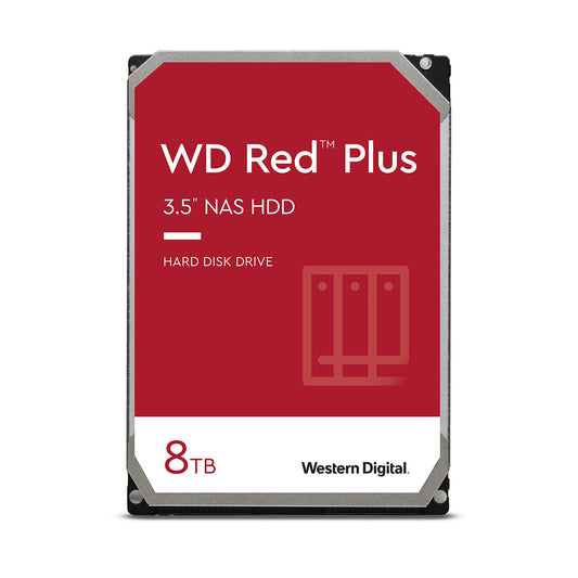 Western Digital Red Plus 8TB 3.5" SATA 5640 RPM NAS HDD