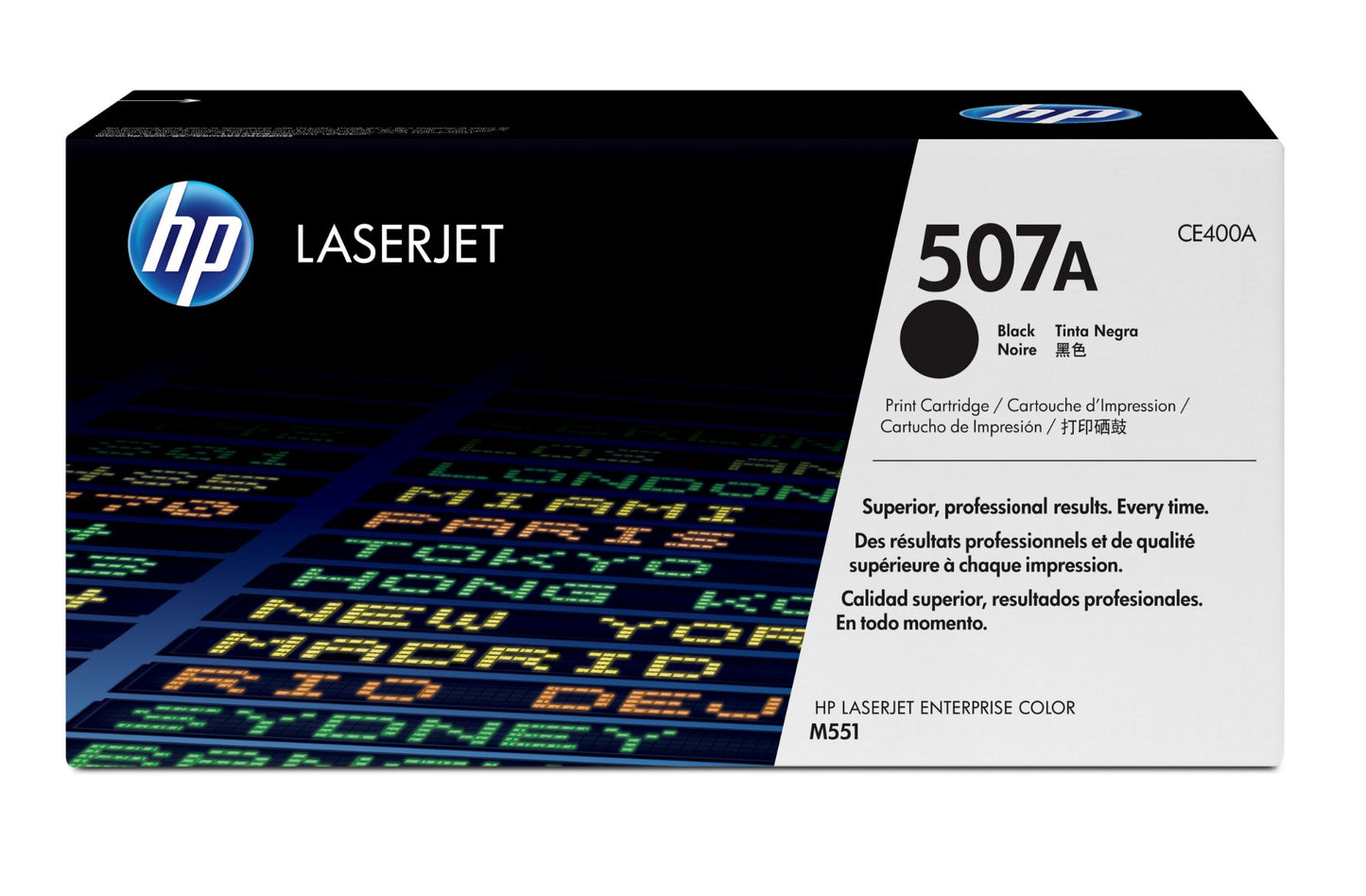 HP CE400A/507A Black Toner Cartridge (5.5K pages, HP LaserJet EP 500)