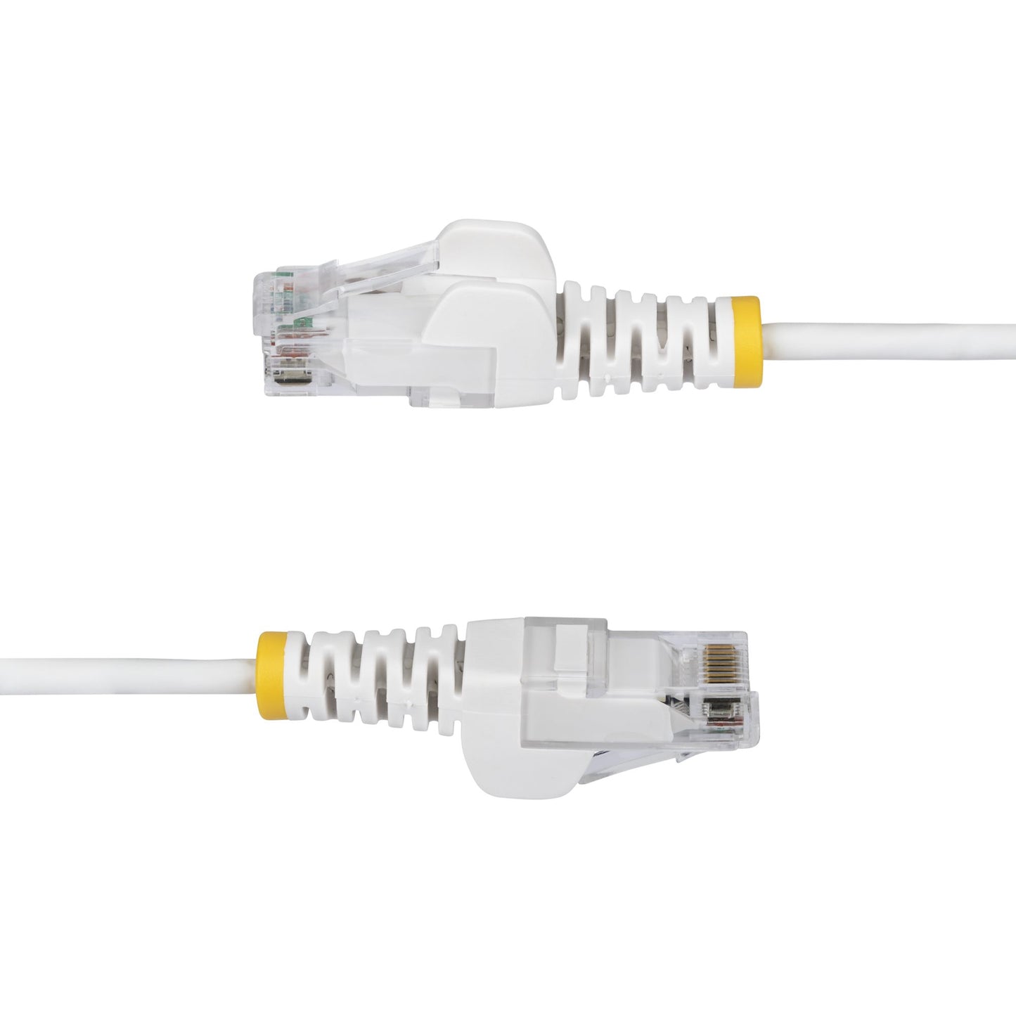 StarTech.com 15m White Slim CAT6 Ethernet Cable, Snagless, 100W PoE, UTP, LSZH