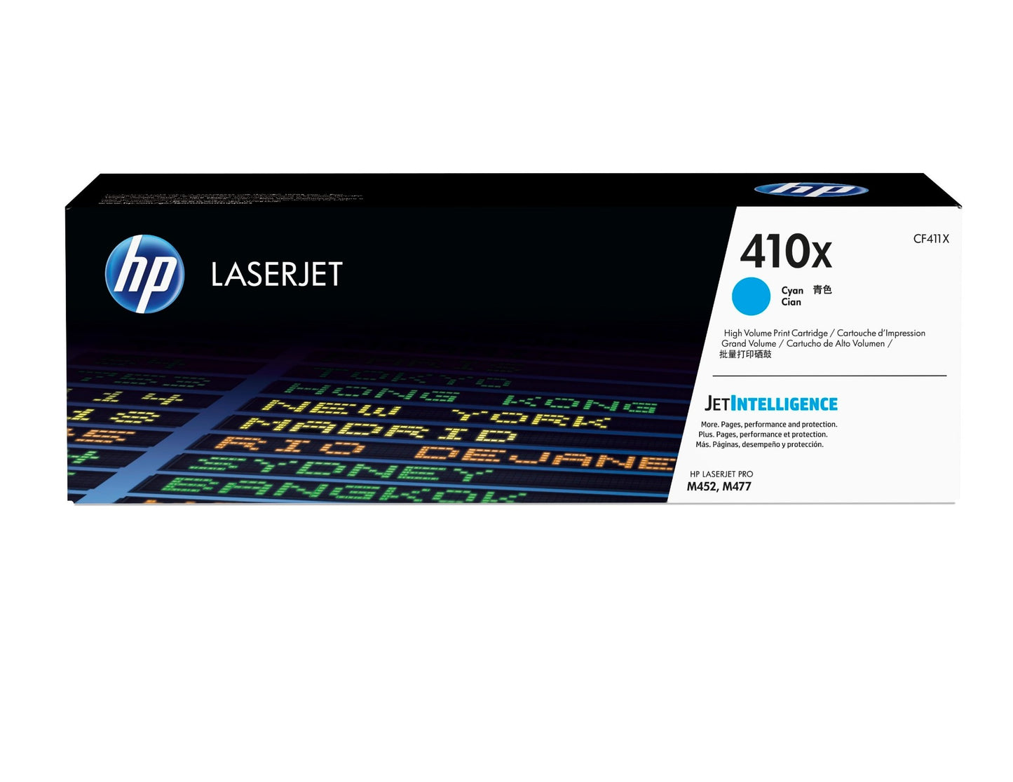 HP CF411X/410X Cyan Toner Cartridge (5K pages, HP Pro M 452)