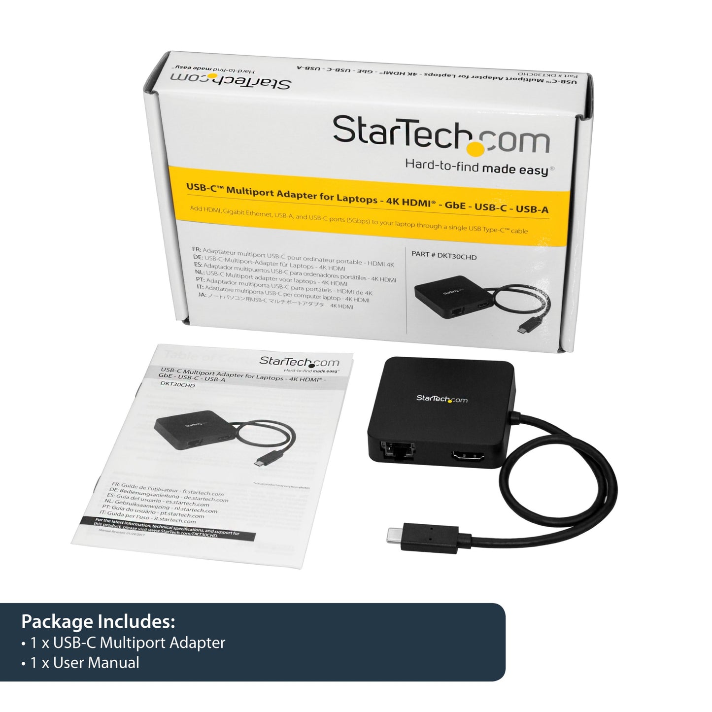 StarTech.com Multiport Adapter Portable Thunderbolt 3 Docking Station