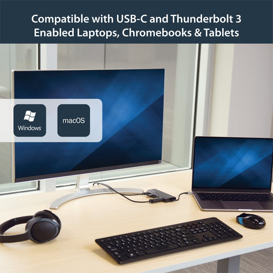StarTech.com Multiport Adapter Thunderbolt 3 Docking Station 60W