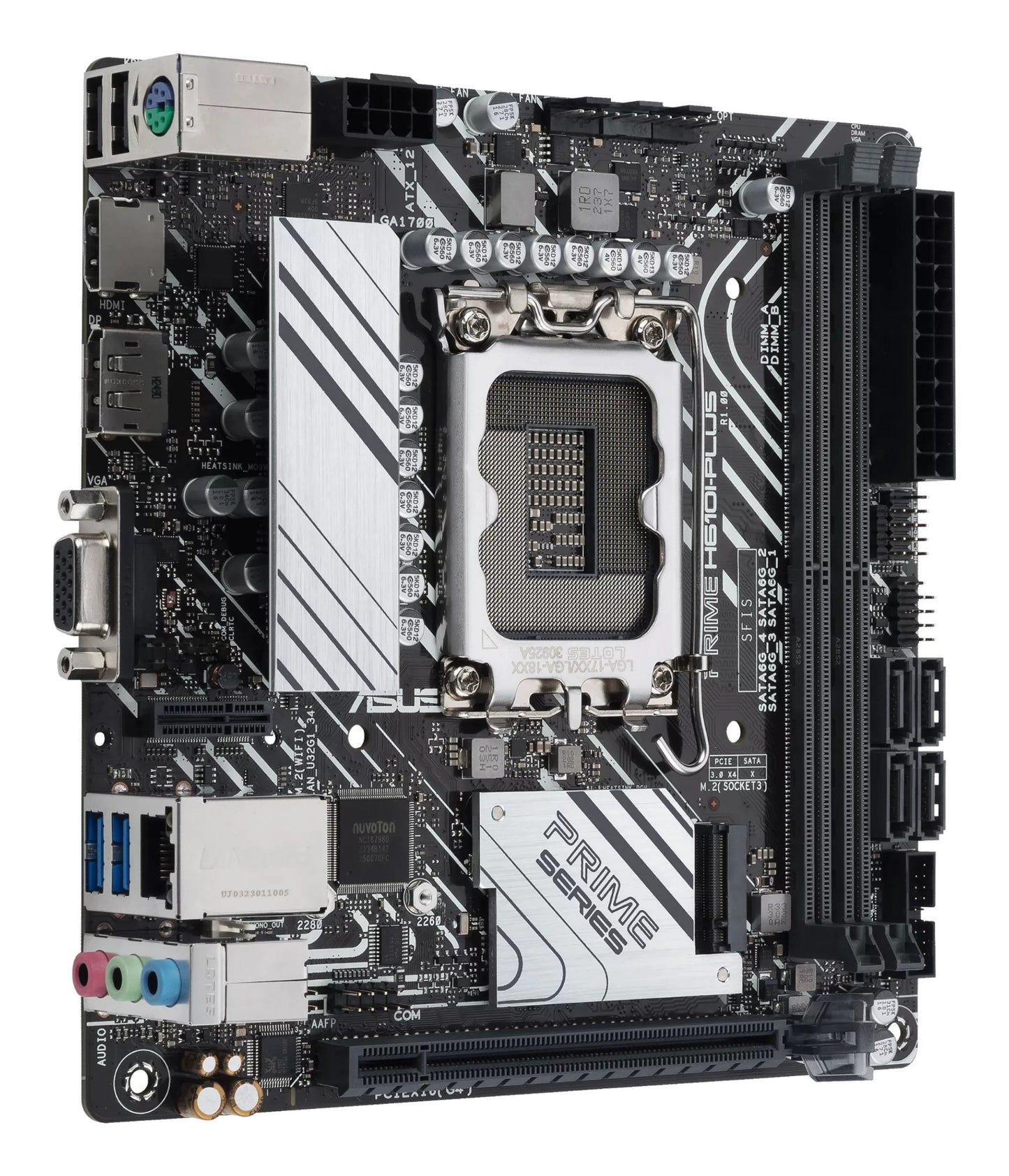 ASUS PRIME H610I-PLUS-CSM Intel H610 LGA 1700 mini ITX Motherboard