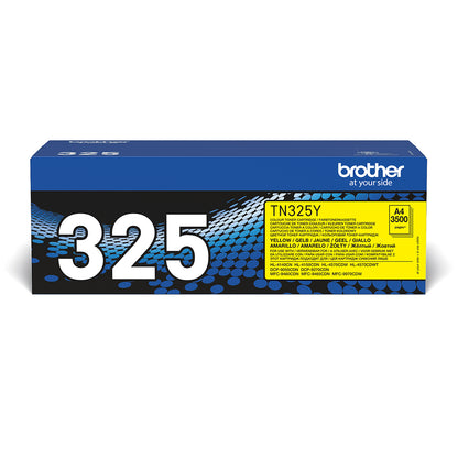 Brother TN-325Y Yellow Toner Cartridge (3.5K pages)
