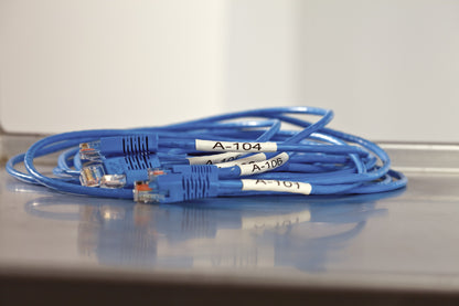DYMO Rhino Industrial Heat-Shrink Cable Label Tubes | 24 mm x 1.5 m | Black Print on Labels