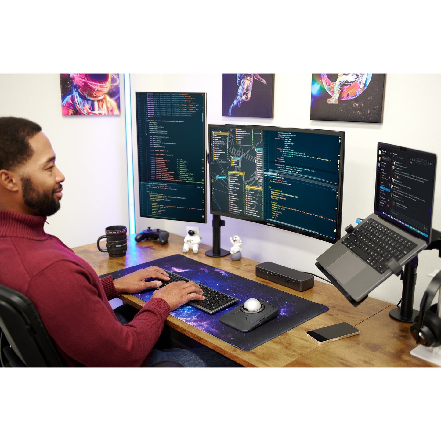 Kensington SmartFit Ergo Dual Extended Monitor Arm Mount