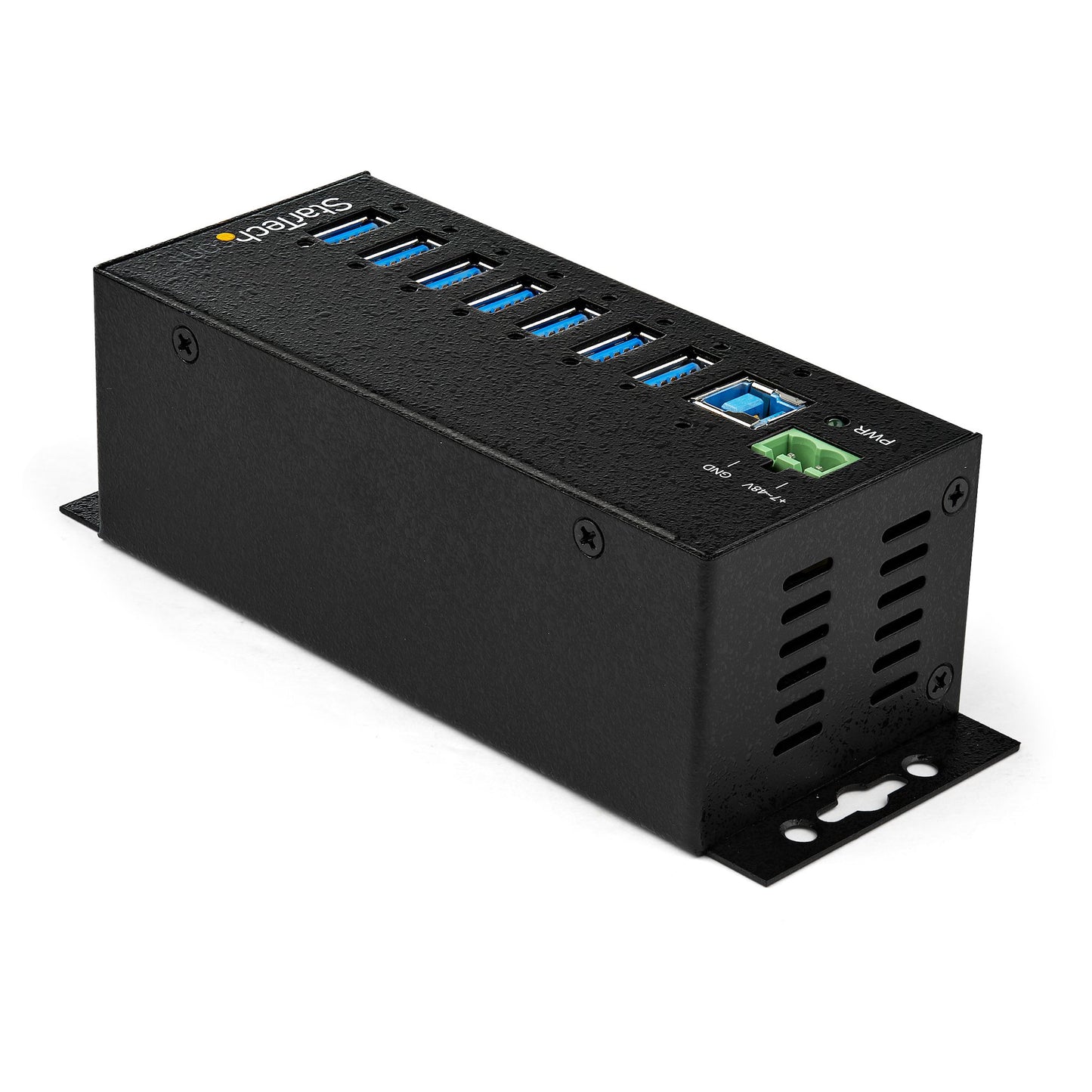 StarTech.com 7-Port USB 3.0 Hub with Power Adapter - Metal Industrial USB-A Hub with