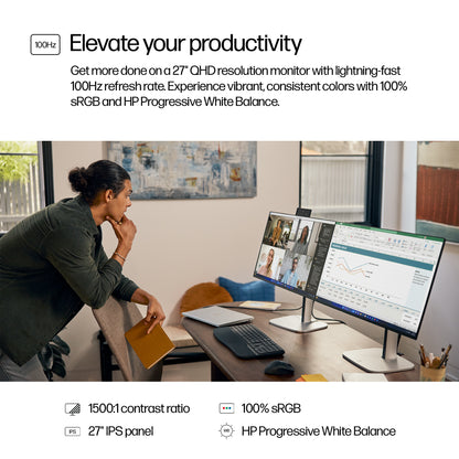 HP Series 5 Pro 527pq 27" QHD IPS 100Hz Monitor