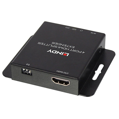 Lindy 70m Cat.6 4 Port HDMI 4K30 and IR Splitter Extender with Loop Out KVM Switch