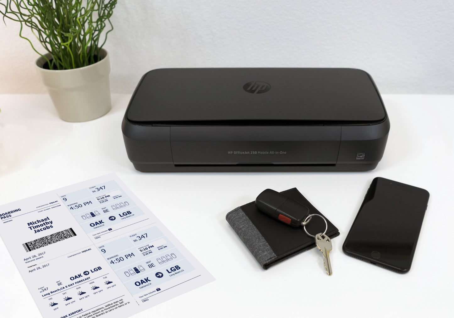HP OfficeJet Mobile 250 Wireless All-in-One Color Printer, Copier, Scanner