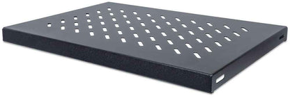 Intellinet 19" Fixed Shelf, 1U, 345mm Depth, Max 50kg, Black Rack
