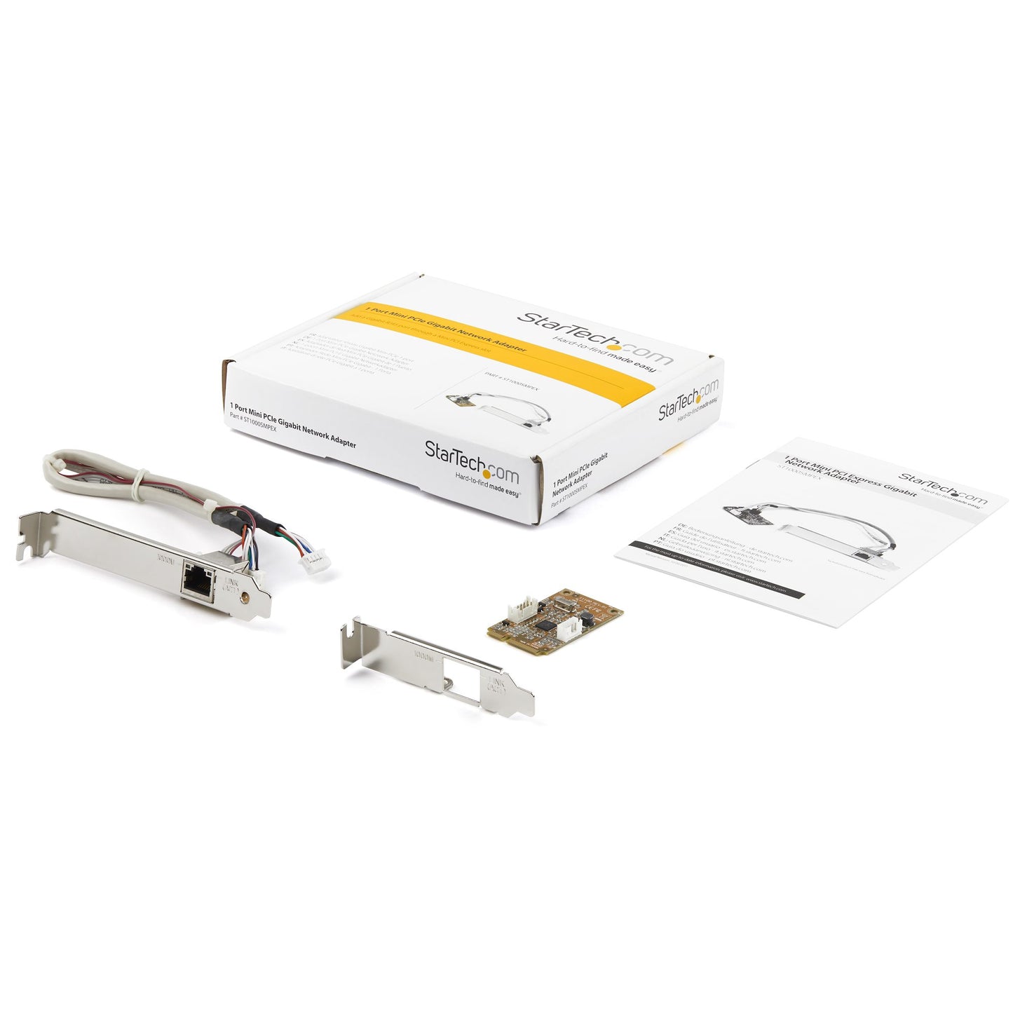 StarTech.com Mini PCI Express Gigabit Ethernet Network Adapter NIC Card - TAA