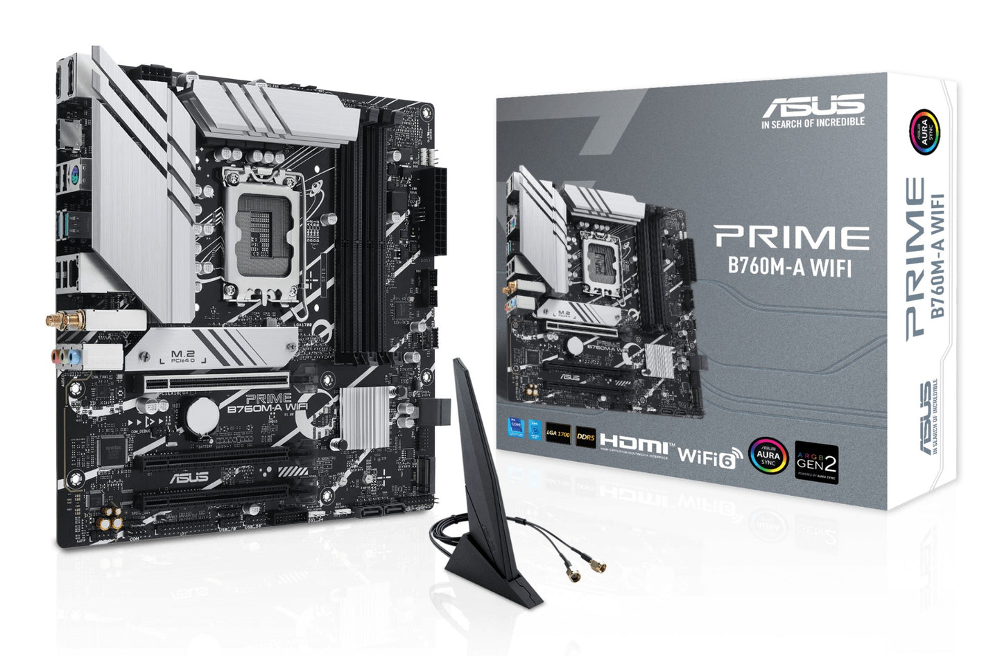 ASUS PRIME B760M-A WIFI Intel B760 LGA 1700 micro ATX Motherboard