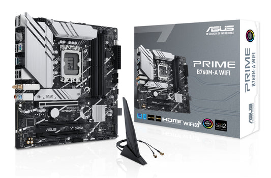 ASUS PRIME B760M-A WIFI Intel B760 LGA 1700 micro ATX Motherboard