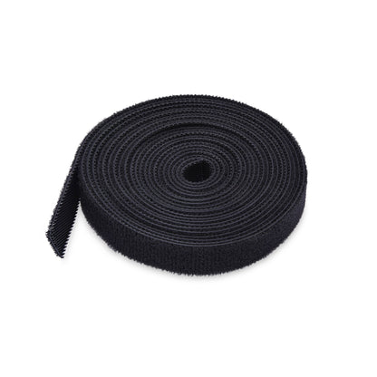StarTech.com 75ft (22.8m) Hook and Loop Roll, 0.5in Wide, Black, Cut-to-Size Cable