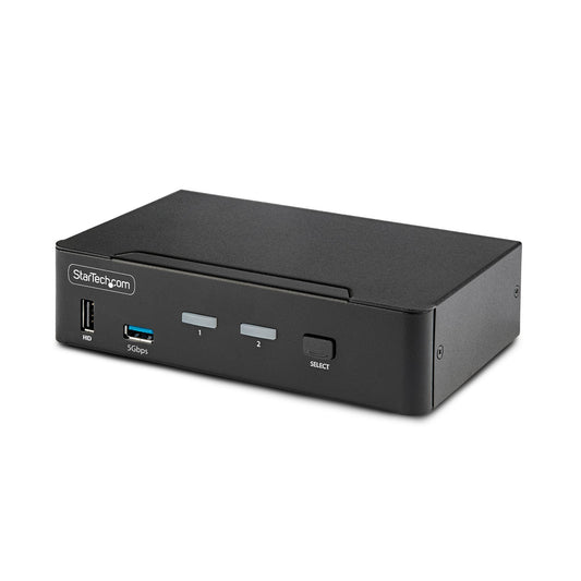 StarTech.com 2-Port DisplayPort KVM Switch, 8K 60Hz / 4K 144Hz, Single Display, DP