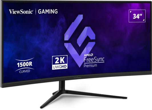 ViewSonic VX3418C-2K 34" UWQHD VA 180Hz Curved Monitor